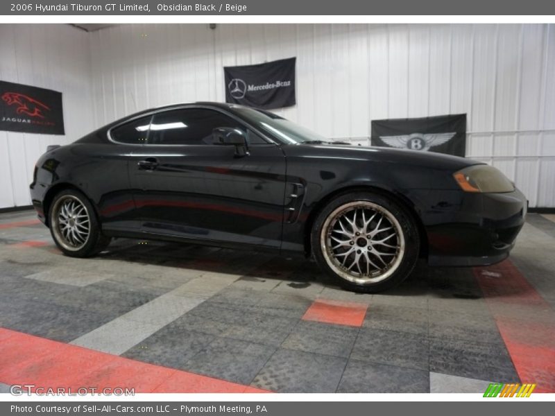 Obsidian Black / Beige 2006 Hyundai Tiburon GT Limited