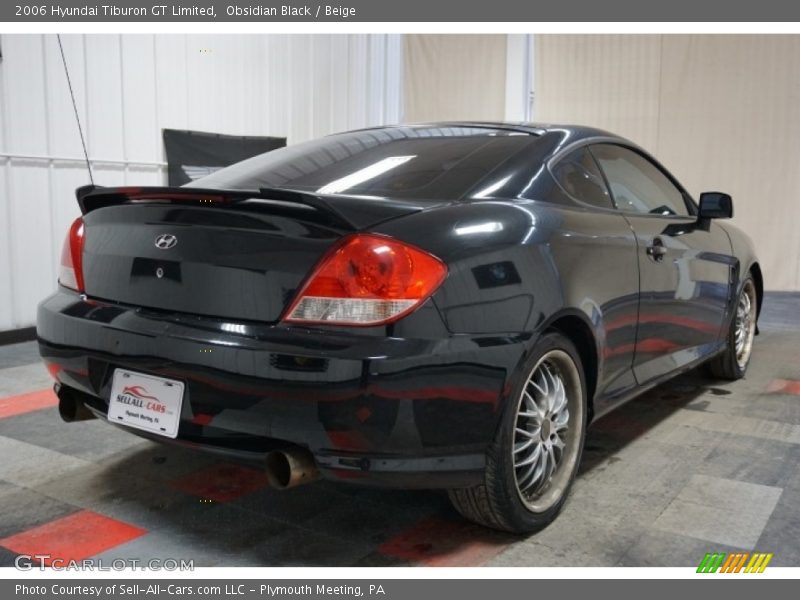 Obsidian Black / Beige 2006 Hyundai Tiburon GT Limited