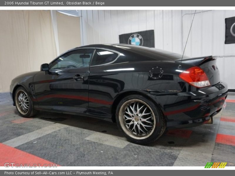 Obsidian Black / Beige 2006 Hyundai Tiburon GT Limited