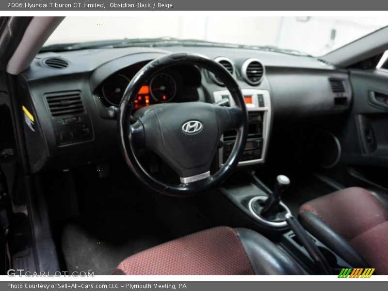 Obsidian Black / Beige 2006 Hyundai Tiburon GT Limited