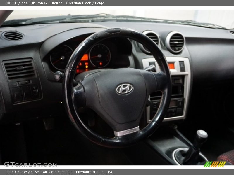 Obsidian Black / Beige 2006 Hyundai Tiburon GT Limited