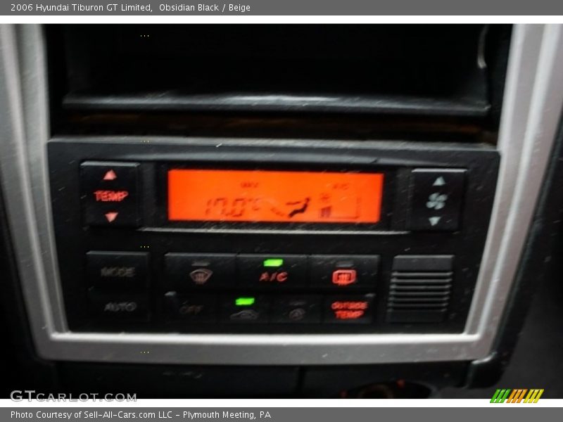 Obsidian Black / Beige 2006 Hyundai Tiburon GT Limited