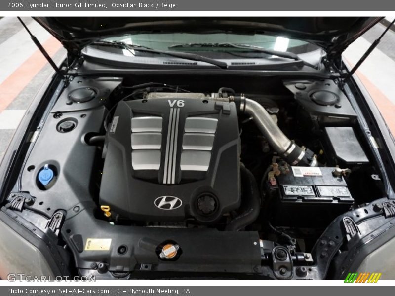 Obsidian Black / Beige 2006 Hyundai Tiburon GT Limited