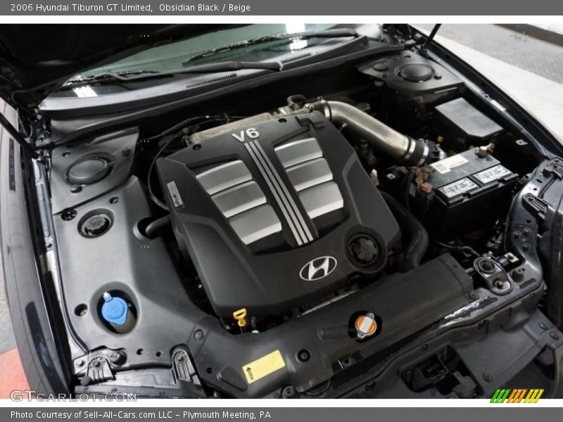 Obsidian Black / Beige 2006 Hyundai Tiburon GT Limited