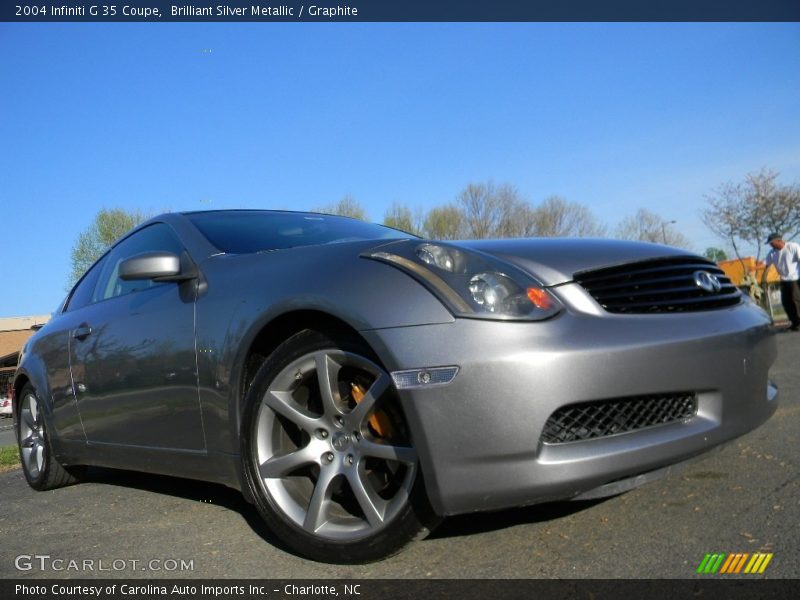 Brilliant Silver Metallic / Graphite 2004 Infiniti G 35 Coupe