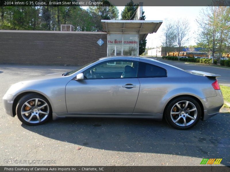 Brilliant Silver Metallic / Graphite 2004 Infiniti G 35 Coupe