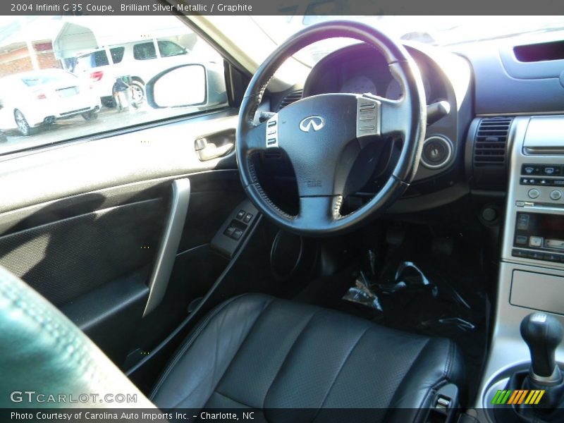 Brilliant Silver Metallic / Graphite 2004 Infiniti G 35 Coupe