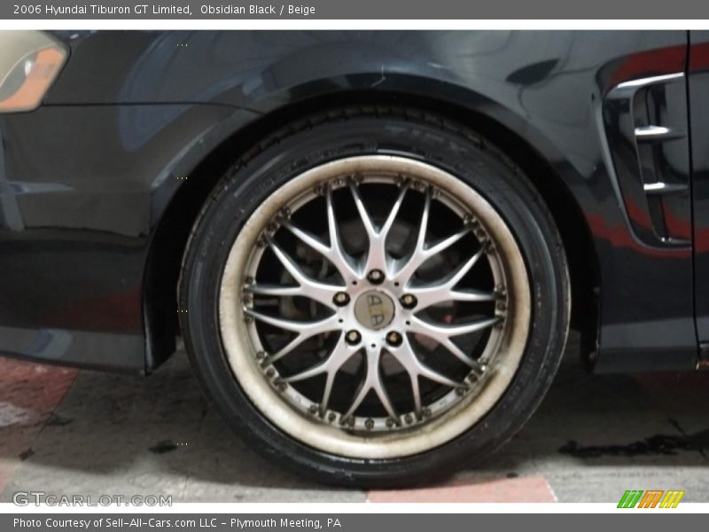 Obsidian Black / Beige 2006 Hyundai Tiburon GT Limited