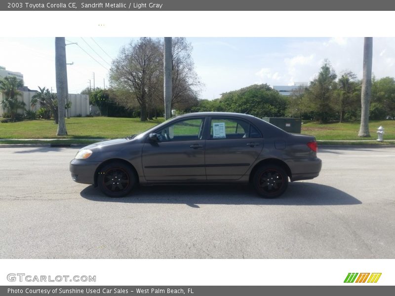 Sandrift Metallic / Light Gray 2003 Toyota Corolla CE