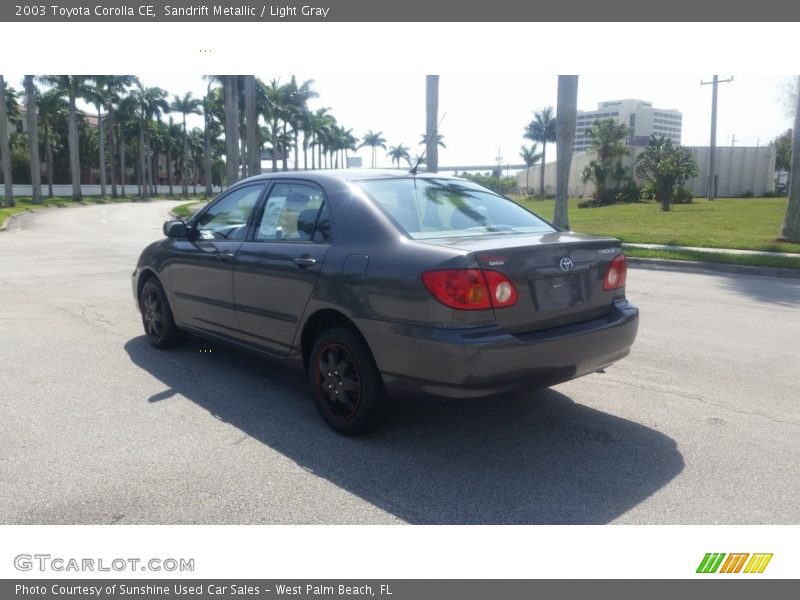 Sandrift Metallic / Light Gray 2003 Toyota Corolla CE