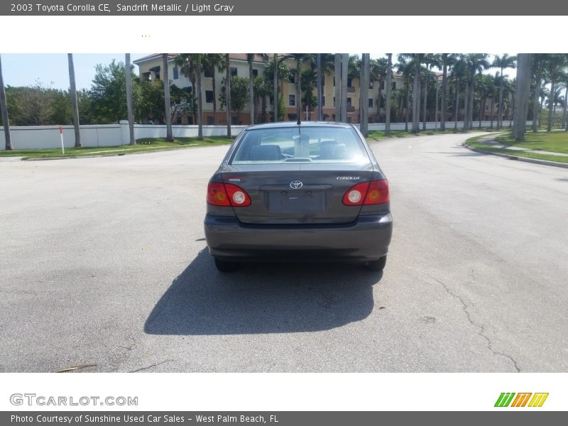 Sandrift Metallic / Light Gray 2003 Toyota Corolla CE