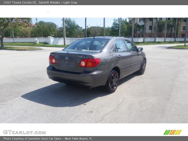 Sandrift Metallic / Light Gray 2003 Toyota Corolla CE