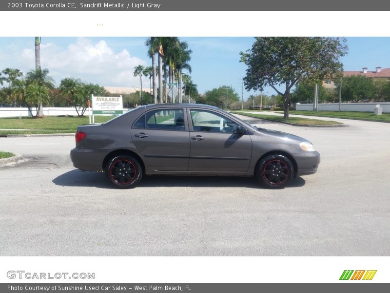 Sandrift Metallic / Light Gray 2003 Toyota Corolla CE
