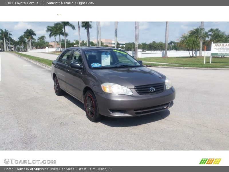 Sandrift Metallic / Light Gray 2003 Toyota Corolla CE