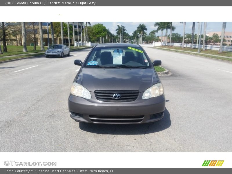 Sandrift Metallic / Light Gray 2003 Toyota Corolla CE