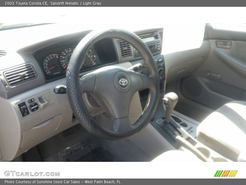 Sandrift Metallic / Light Gray 2003 Toyota Corolla CE