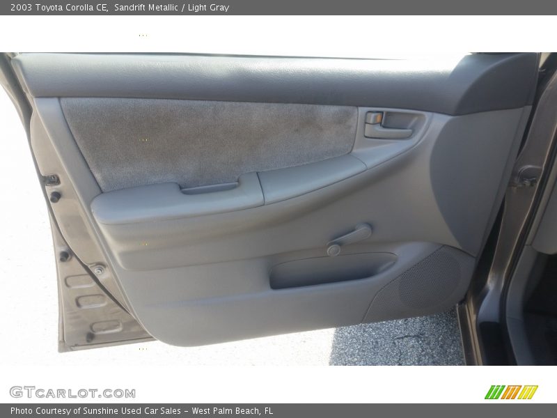 Sandrift Metallic / Light Gray 2003 Toyota Corolla CE