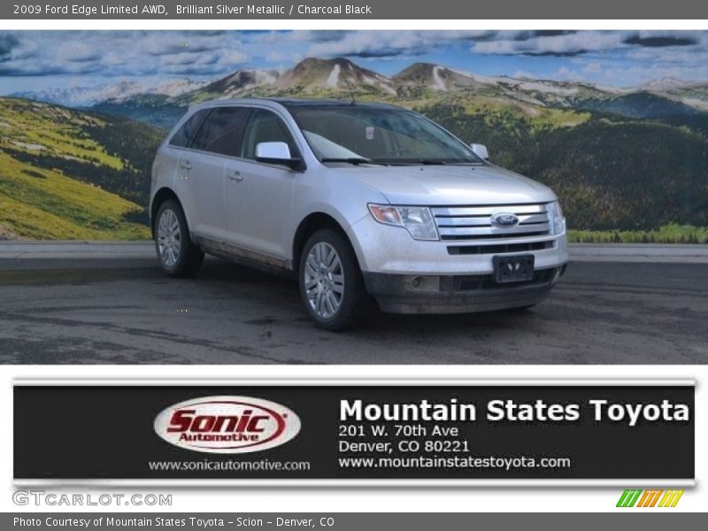 Brilliant Silver Metallic / Charcoal Black 2009 Ford Edge Limited AWD