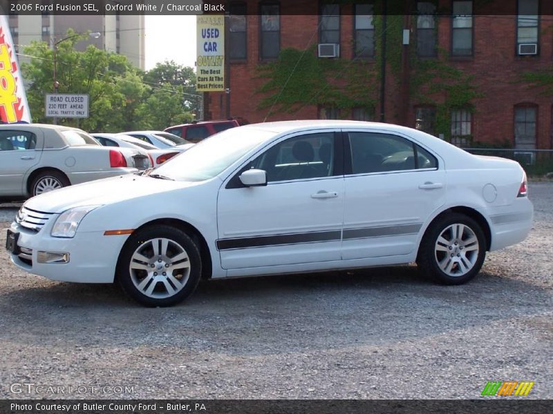Oxford White / Charcoal Black 2006 Ford Fusion SEL