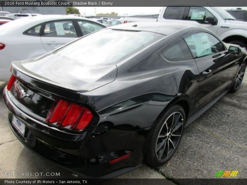 Shadow Black / Ebony 2016 Ford Mustang EcoBoost Coupe