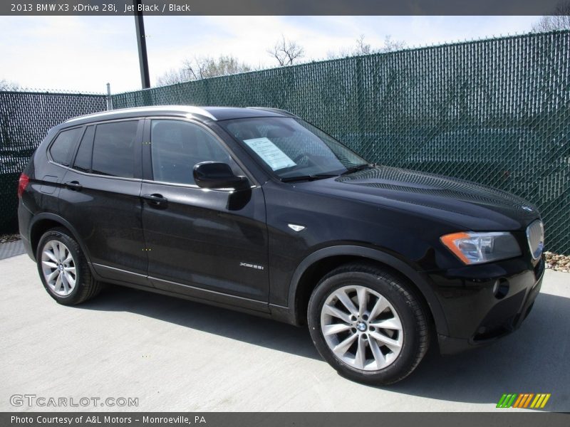 Jet Black / Black 2013 BMW X3 xDrive 28i