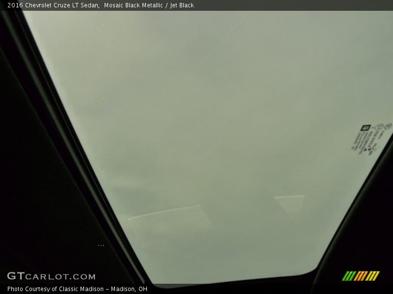 Mosaic Black Metallic / Jet Black 2016 Chevrolet Cruze LT Sedan