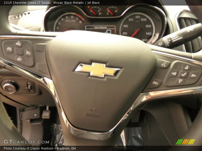 Mosaic Black Metallic / Jet Black 2016 Chevrolet Cruze LT Sedan