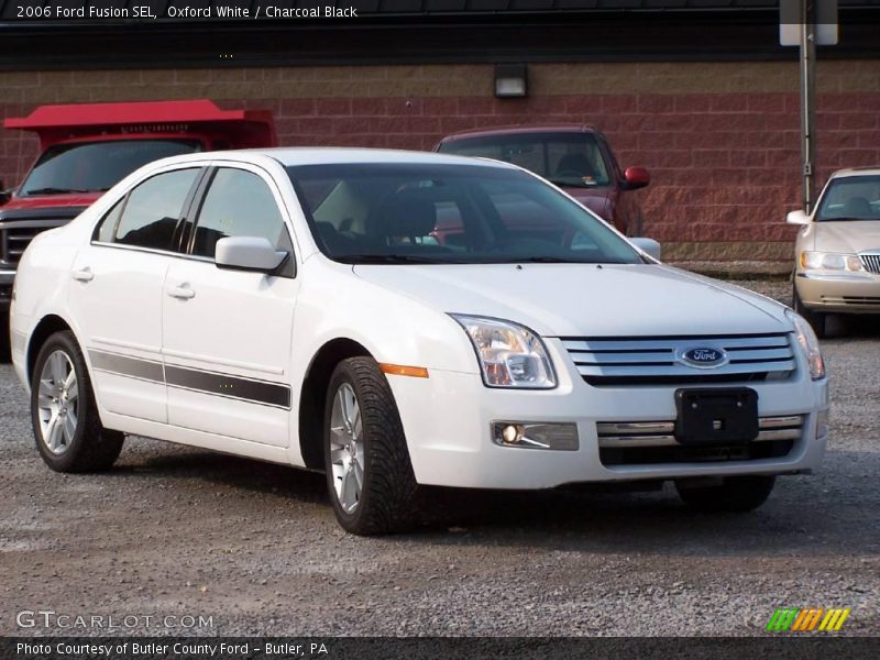 Oxford White / Charcoal Black 2006 Ford Fusion SEL