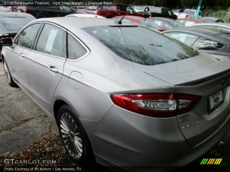 Ingot Silver Metallic / Charcoal Black 2016 Ford Fusion Titanium