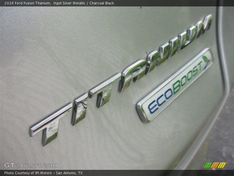 Ingot Silver Metallic / Charcoal Black 2016 Ford Fusion Titanium
