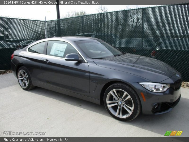 Mineral Grey Metallic / Black 2016 BMW 4 Series 428i xDrive Coupe
