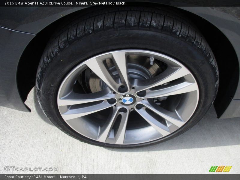 Mineral Grey Metallic / Black 2016 BMW 4 Series 428i xDrive Coupe