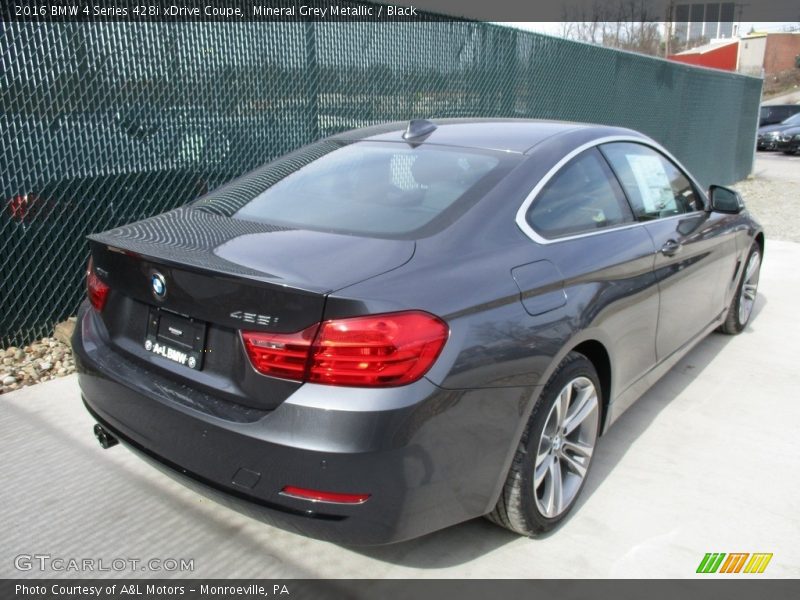 Mineral Grey Metallic / Black 2016 BMW 4 Series 428i xDrive Coupe