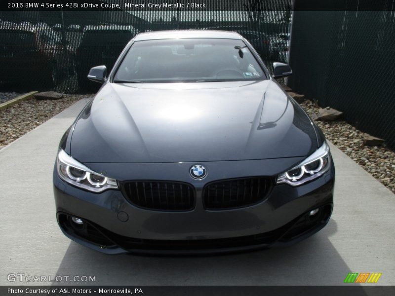 Mineral Grey Metallic / Black 2016 BMW 4 Series 428i xDrive Coupe