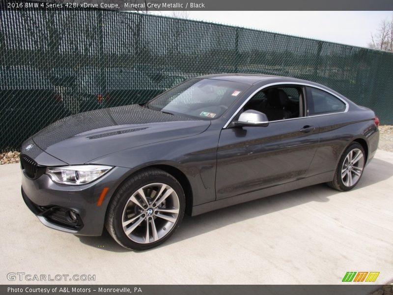 Mineral Grey Metallic / Black 2016 BMW 4 Series 428i xDrive Coupe