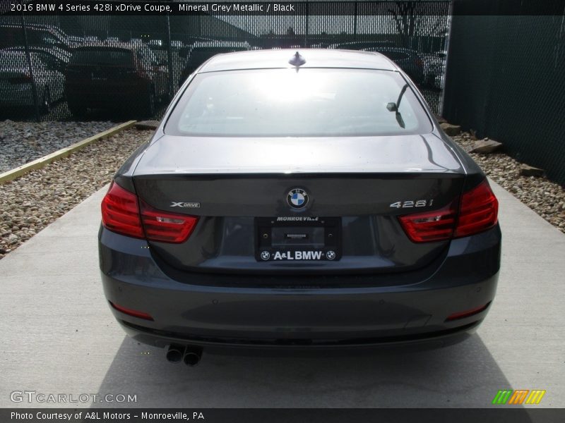 Mineral Grey Metallic / Black 2016 BMW 4 Series 428i xDrive Coupe
