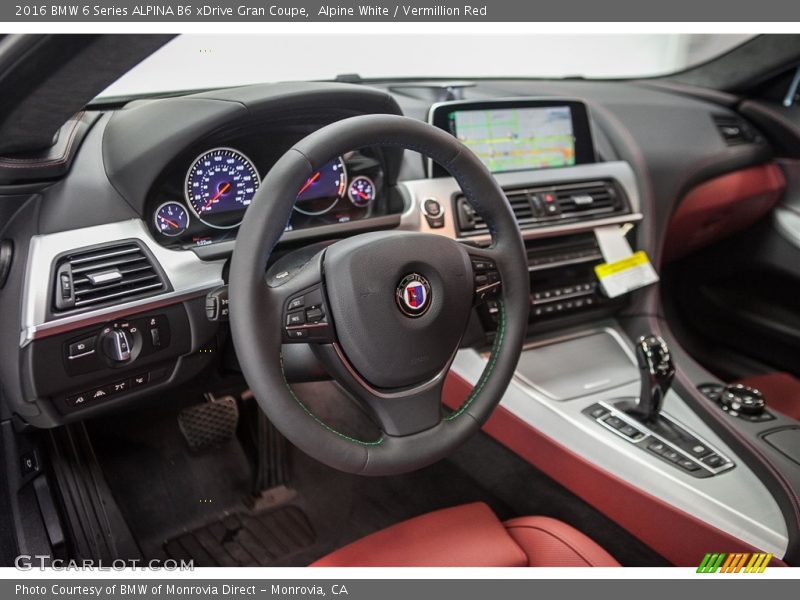 Vermillion Red Interior - 2016 6 Series ALPINA B6 xDrive Gran Coupe 