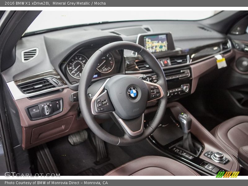 Mineral Grey Metallic / Mocha 2016 BMW X1 xDrive28i