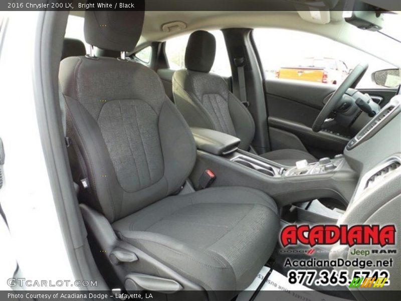 Bright White / Black 2016 Chrysler 200 LX