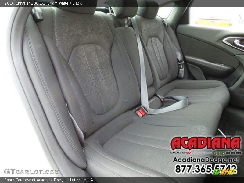 Bright White / Black 2016 Chrysler 200 LX