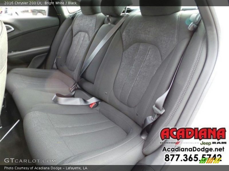 Bright White / Black 2016 Chrysler 200 LX
