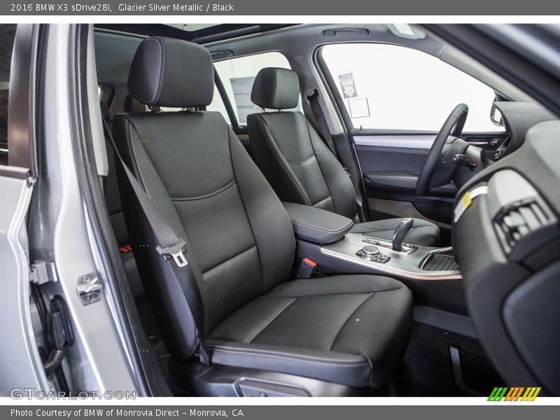 Glacier Silver Metallic / Black 2016 BMW X3 sDrive28i