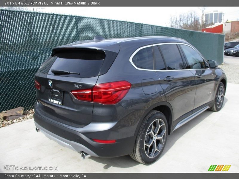 Mineral Grey Metallic / Black 2016 BMW X1 xDrive28i
