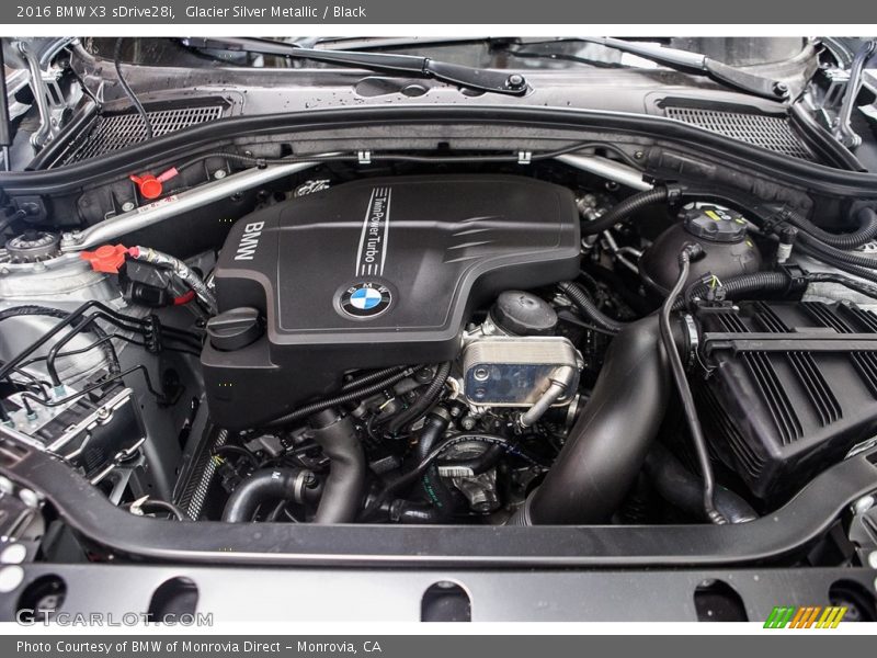 Glacier Silver Metallic / Black 2016 BMW X3 sDrive28i