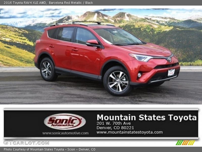 Barcelona Red Metallic / Black 2016 Toyota RAV4 XLE AWD