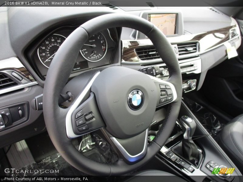 Mineral Grey Metallic / Black 2016 BMW X1 xDrive28i