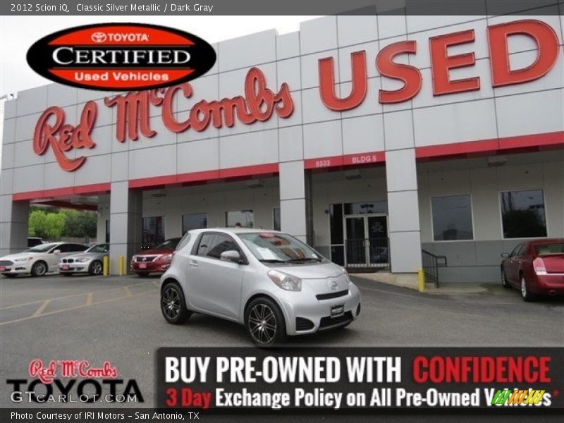 Classic Silver Metallic / Dark Gray 2012 Scion iQ