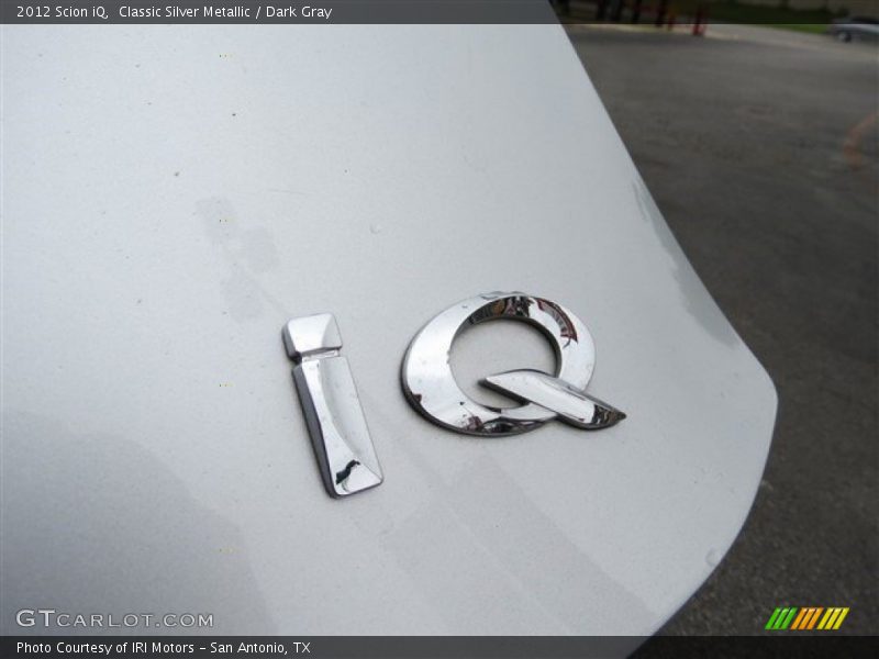 Classic Silver Metallic / Dark Gray 2012 Scion iQ