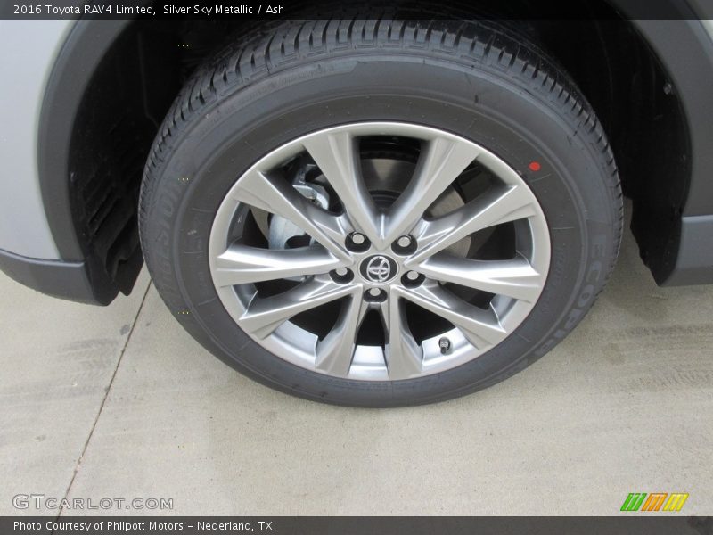 Silver Sky Metallic / Ash 2016 Toyota RAV4 Limited
