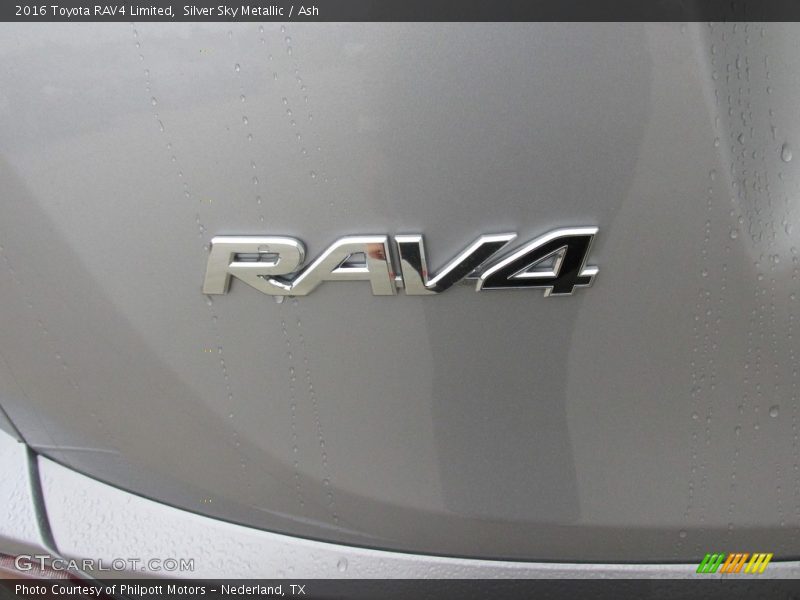 Silver Sky Metallic / Ash 2016 Toyota RAV4 Limited